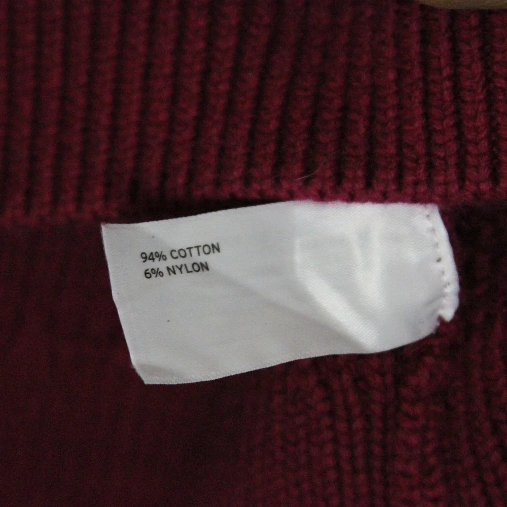 Duluth Trading Co Women's‎ Size L Crew Neck Long Sleeve Knit Sweater Red